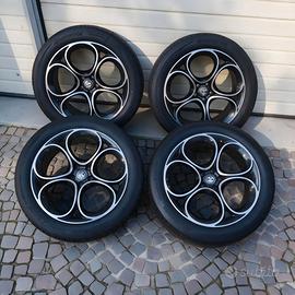 4 cerchi Alfa Originali 20' Stelvio/Giulia + Gomme