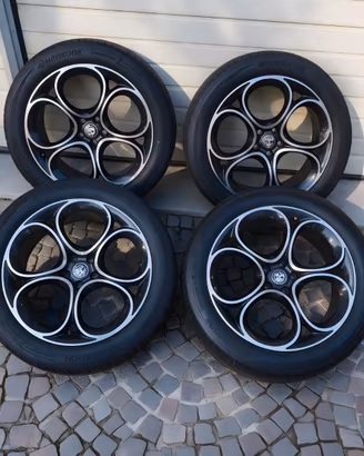 4 cerchi Alfa Originali 20' Stelvio/Giulia + Gomme