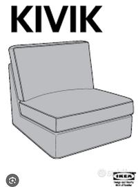 Ikea poltrona Kivik Nera