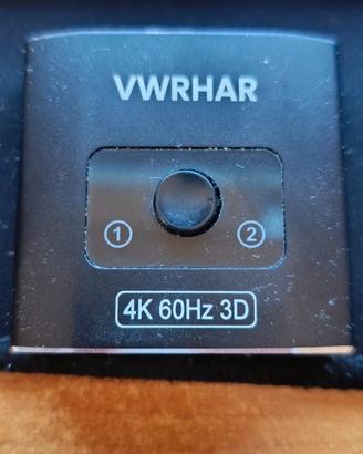 Switch HDMI 4K@60Hz HDR Sdoppiatore HDMI