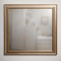 Grande specchio quadrato vintage 93×93 cm