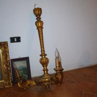 LAMPADARIO IN LEGNO-PRIMI'900 Stile LuigiXVI 3luci