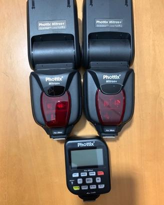 Flash Mitros+  e trigger Odin Phottix per NIKON