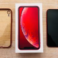 APPLE IPHONE XR ROSSO CON SCATOLA E COVER