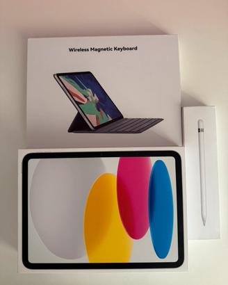 Ipad 10 generazione con Apple Pencil e Tastiera