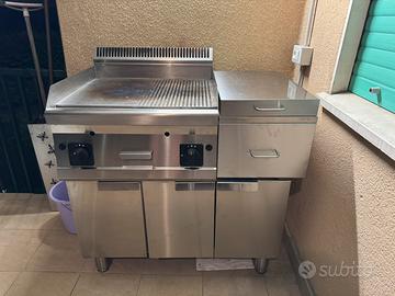 Fry Top a gas con supporto