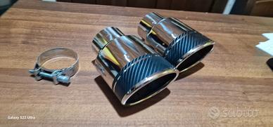 coppia terminali marmitta inox 100x80 