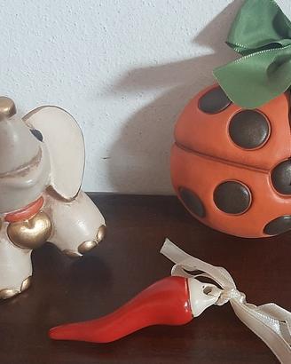 Set Portafortuna THUN Elefante e Coccinella +corno