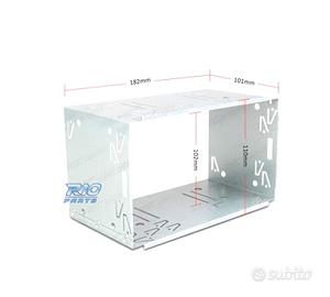 SCATOLA ADATTATRICE 2 DIN UNIVERSALE IN METALLO