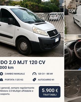 Fiat Scudo 2.0 Multijet 120 CV – 3 posti – Autocar