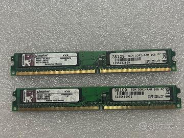 2Gb Memoria RAM DDR2 Kingston KVR800D2N6/1G