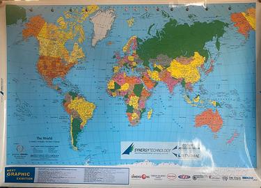 Poster mappa del mondo