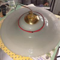 lampadario in vetro anni 60