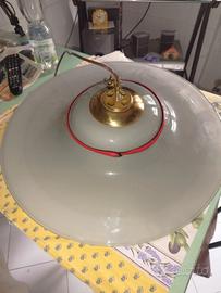 lampadario in vetro anni 60