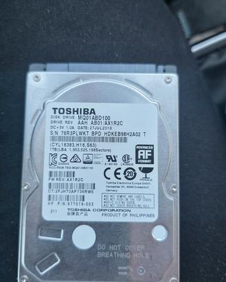 Hard Disk Toshiba 1TB 2,5" SATA