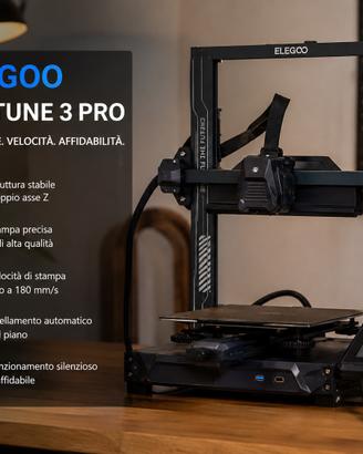 Elegoo Neptune 3 Pro Pari al Nuovo + Filamenti