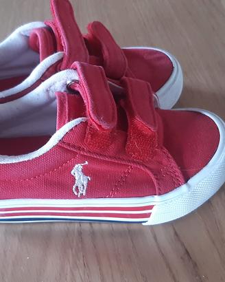 Scarpe rosse bimbo 23