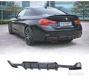 DIFFUSORE BMW F32 F33 F36 LOOK M PERFORMANCE NERO 