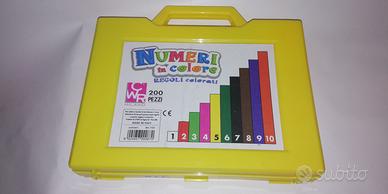 Regoli numeri in colore 200 pezzi colorati