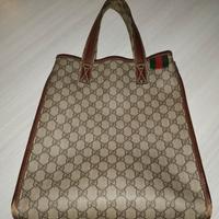 Borsa Vintage Tote Gucci GG Supreme Sherry