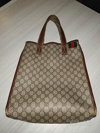 Borsa Vintage Tote Gucci GG Supreme Sherry