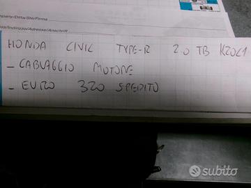 Cablaggio motore honda civic type r 2.0 tb k20c1