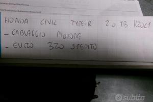 Cablaggio motore honda civic type r 2.0 tb k20c1