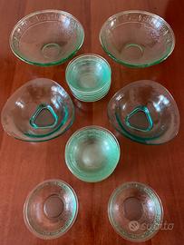 Servizio di vetro verde da macedonia