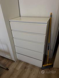 Cassettiera IKEA KULLEN bianca – 5 cassetti Como