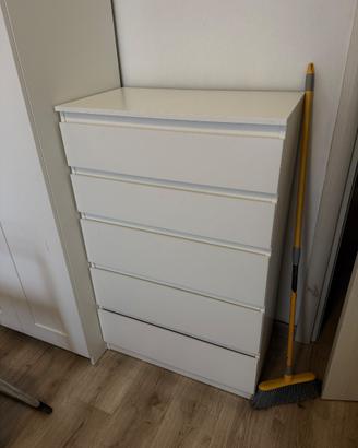 Cassettiera IKEA KULLEN bianca – 5 cassetti Como