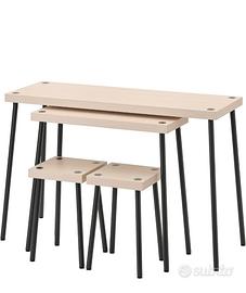 Tavolini e Sgabelli Ikea Fridnas - Effetto Betulla