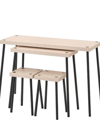 Tavolini e Sgabelli Ikea Fridnas - Effetto Betulla