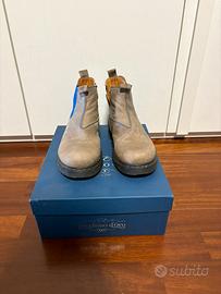 Stivaletti Chelsea Beige/Taupe Donna - Vera Pelle