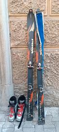 set scialpinismo 163 dynafit volkl attacchino