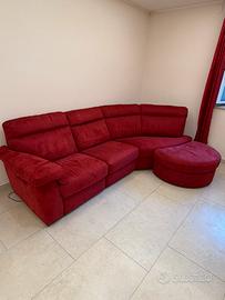 Divano angolare elettrico alzapersona + pouf