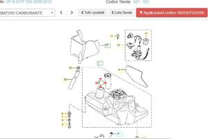 Sonda livello benzina Yamaha X City 250 5B2H575201