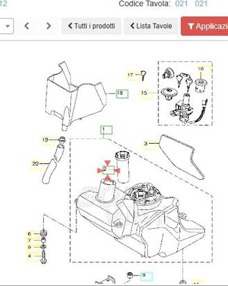 Sonda livello benzina Yamaha X City 250 5B2H575201