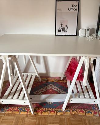Tavolo da lavoro 130x80 inclinabile + 2 cavalletti