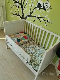 Lettino ikea sundvik +materasso + lenzuola +cuscin