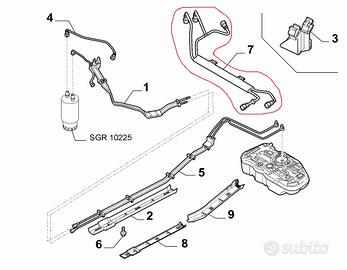 Tubi Serbatoio Mito - Punto Evo 1.3 D 51870101