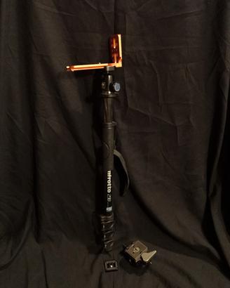 Monopiede Manfrotto in carbonio + testa sfera