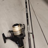 canna da pesca a  spinning completa di mulinello 