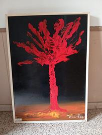 Quadro albero rosso