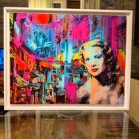 Quadro / opera su plexiglass 98x78 - Grace Kelly