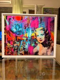 Quadro / opera su plexiglass 98x78 - Grace Kelly