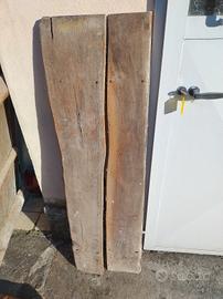 due mensole legno di ulivo 