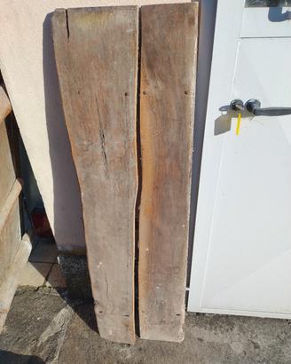 due mensole legno di ulivo 