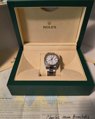 rolex 116234 oro bianco Non trattabile full set