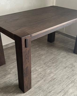 Tavolo in legno massello (rovere grigio) 850€