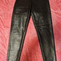 Leggings Tezenis Effetto Ecopelle Lucida Nero